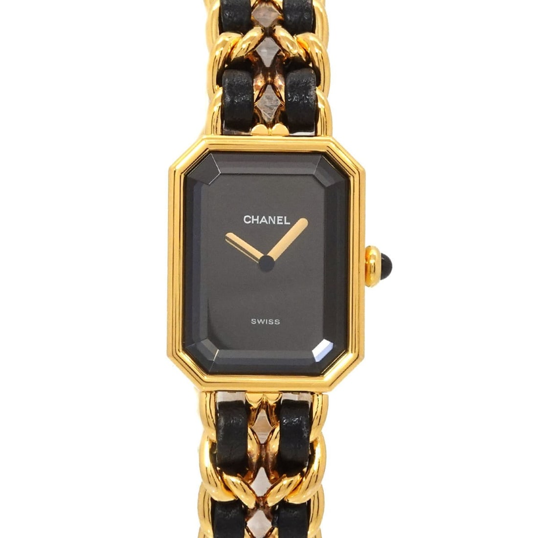 Chanel Premiere Large Size H0001 Women's Watch Black Gold Quartz (1 of 16)