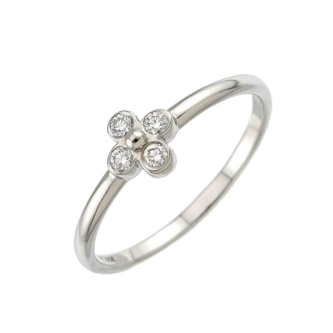 Tiffany & Co. Flower Lace Ring with Diamond, Platinum (Pt): --- Catalog ---Category: SizeJP Size: 21.5US Size: 10Category: DesignType: Band ringColor: PlatinumGender: WomenMaterial: Platinum 950Category: GeneralBrand: Tiffany--- Item List ---Section: Condition