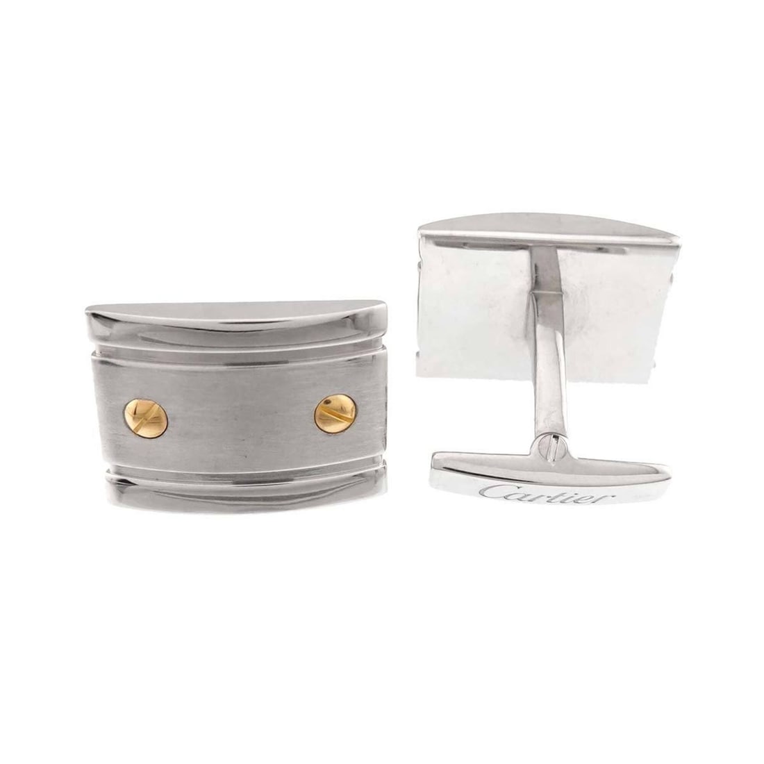 Cartier Santos Cufflinks (Silver) - 3