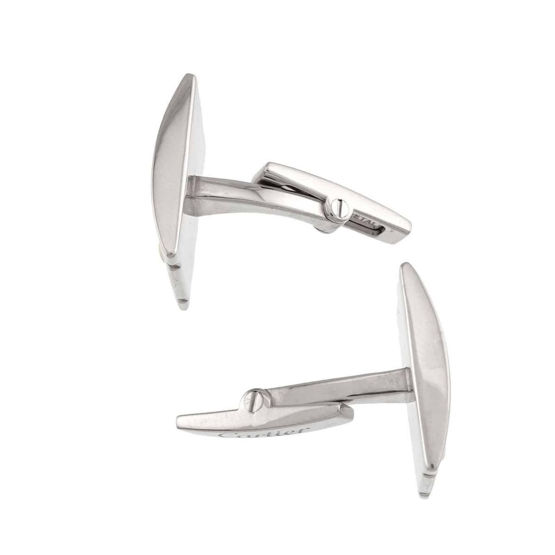 Cartier Santos Cufflinks (Silver) - 4