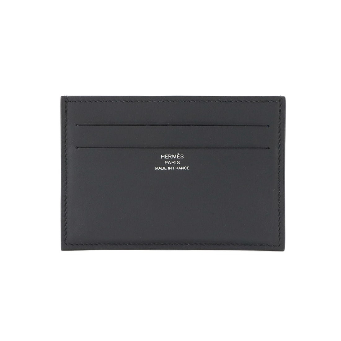Hermes Citizen Twill Card Case - Swift Leather, Black, U Stamp: --- Catalog ---Category: DesignType: Card caseColor: BlackGender: Women,MenMaterial: Swift leather Category: GeneralBrand: HermesCountry of Origin: FranceCategory: Physical PropertiesSize (HxWxD):