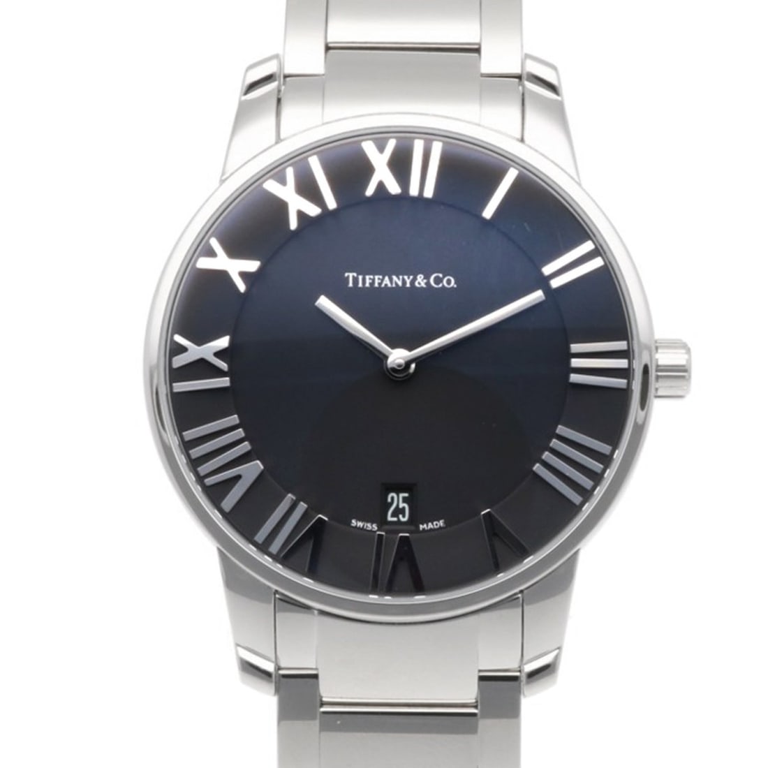 Tiffany & Co. Atlas Dome Watch, Stainless Steel, Quartz, Z1800.11.10A10A00A, Polished, Men's Watch. (1 of 11)
