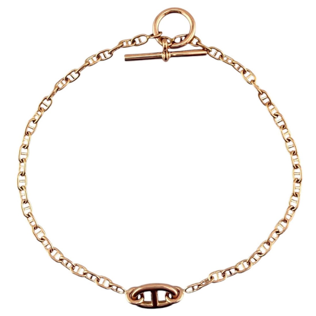 Hermes Chaine d'Ancre Bracelet, 18K Pink Gold, Women's, HERMES Chain: --- Catalog ---Category: SizeLength: 18cm / 7.08''Category: DesignType: Charm braceletColor: Pink goldGender: WomenMaterial: Pink gold (18K)Category: GeneralBrand: Hermes--- Item List ---Section: Cond