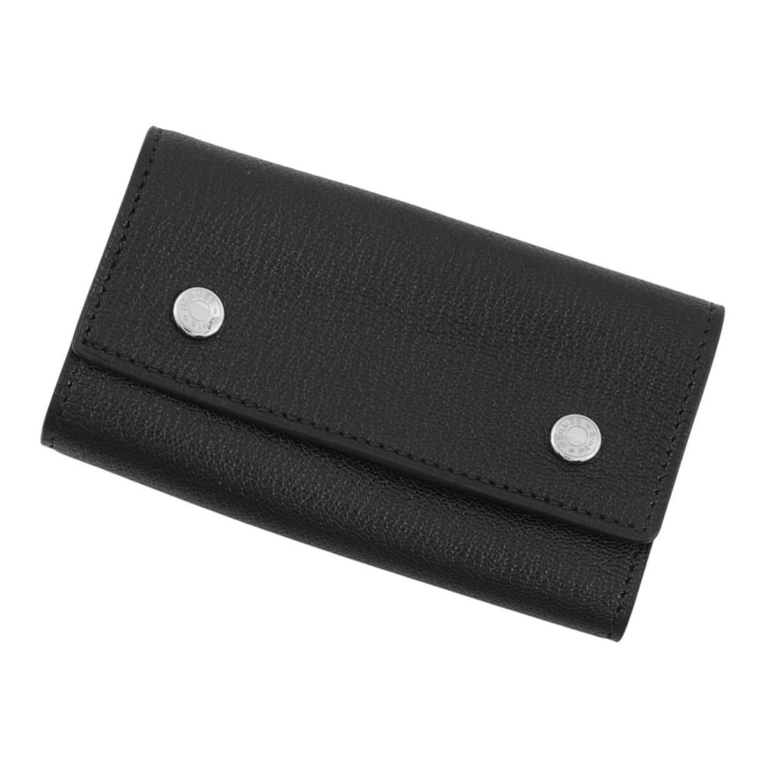 Hermes 4-ring key case, Etui Cle 4, Black, Veau Chamonix, ?I stamp, HERMES (1 of 20)