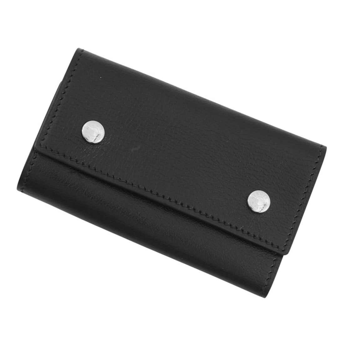 Hermes 6-key case, Etui Cle 6, Black, Veau Chamonix, ?J stamp, key HERMES (1 of 20)
