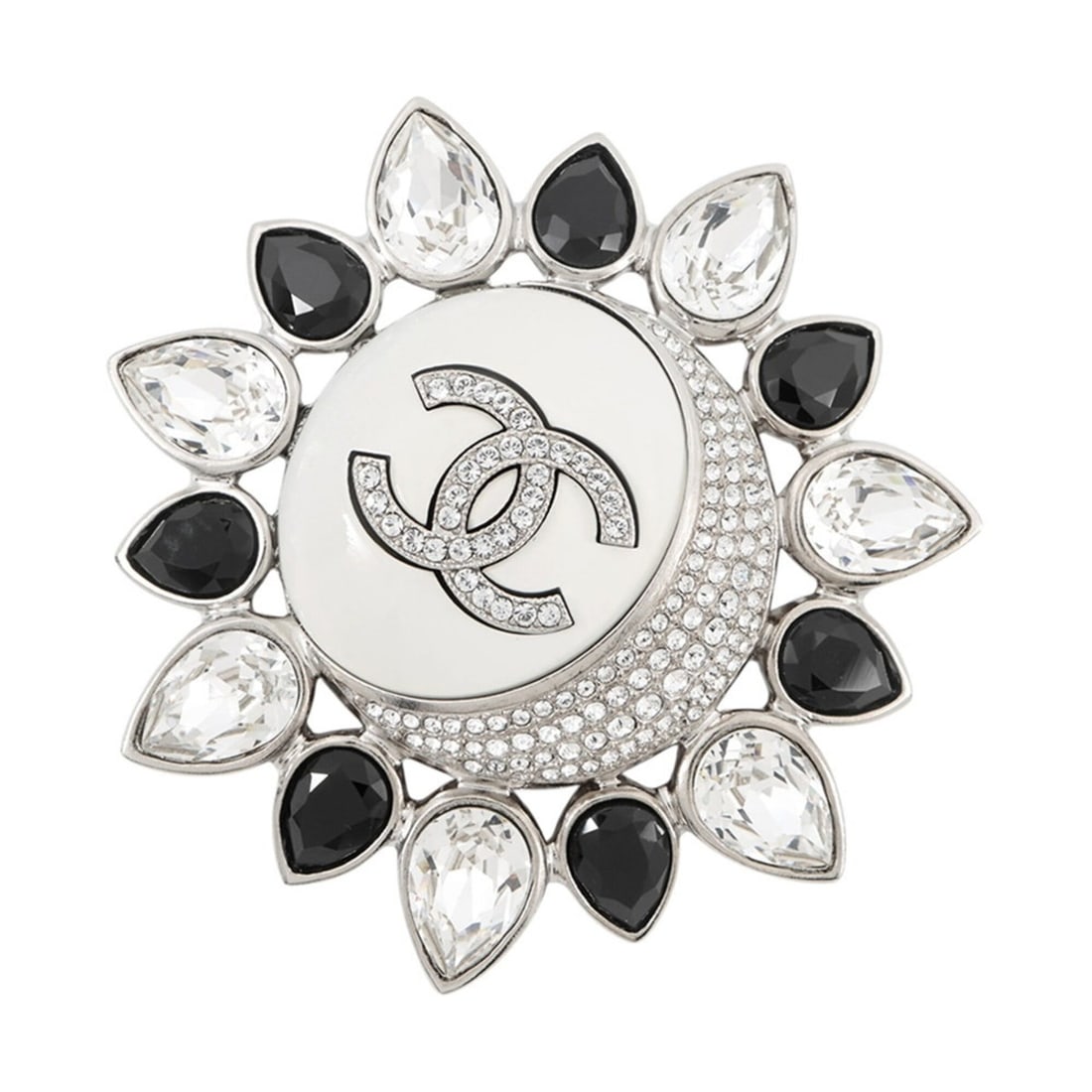 Chanel Brooch Coco Mark Sun Rhinestone C22 C AB7728 CHANEL BROACH (1 of 20)