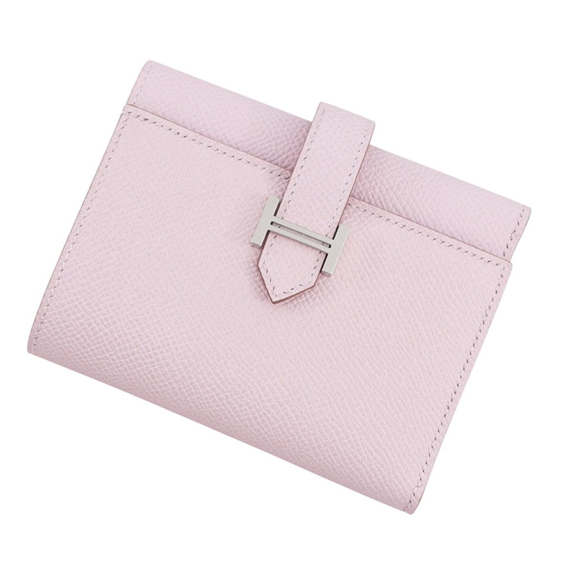 Hermes Tri-fold Wallet Bearn Combination Mauve Pale Epsom Leather W Stamp HERMES WALLET (1 of 20)