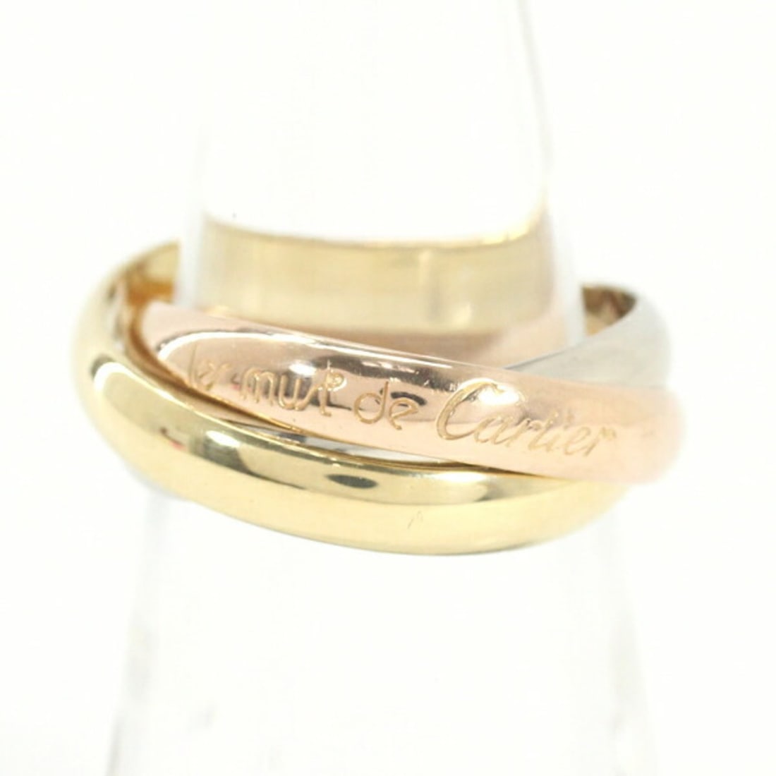 Cartier Trinity Classic MM 18K Gold Ring for Women and Men (MO1042): --- Catalog ---Category: SizeJP Size: 13US Size: 6.5Category: DesignType: Band ringColor: Pink gold, White gold, Yellow goldGender: Men,WomenMaterial: Pink gold (18K), White gold (18K), Yellow gold (1