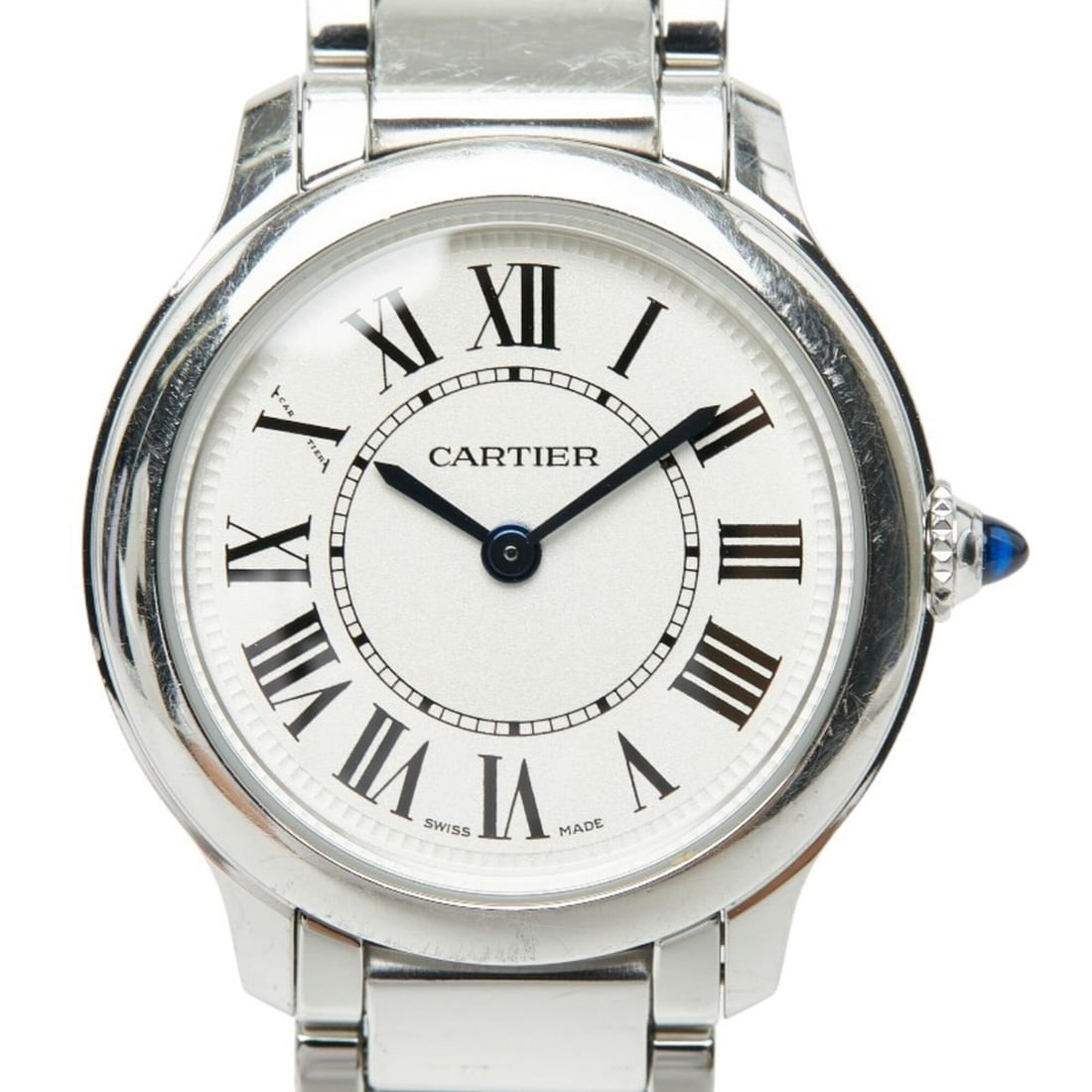Cartier Ronde Must de Online Exclusive Watch WSRN0033 Quartz White Dial Stainless Steel Ladies: --- Catalog ---Category: SizeWrist Size: 15cm / 5.9''Case Diameter: 29mm / 1.14''Category: DesignType: WristwatchGender: WomenColor (Dial): WhiteMaterial (Band): Stainless steelMaterial (Case): Stainl