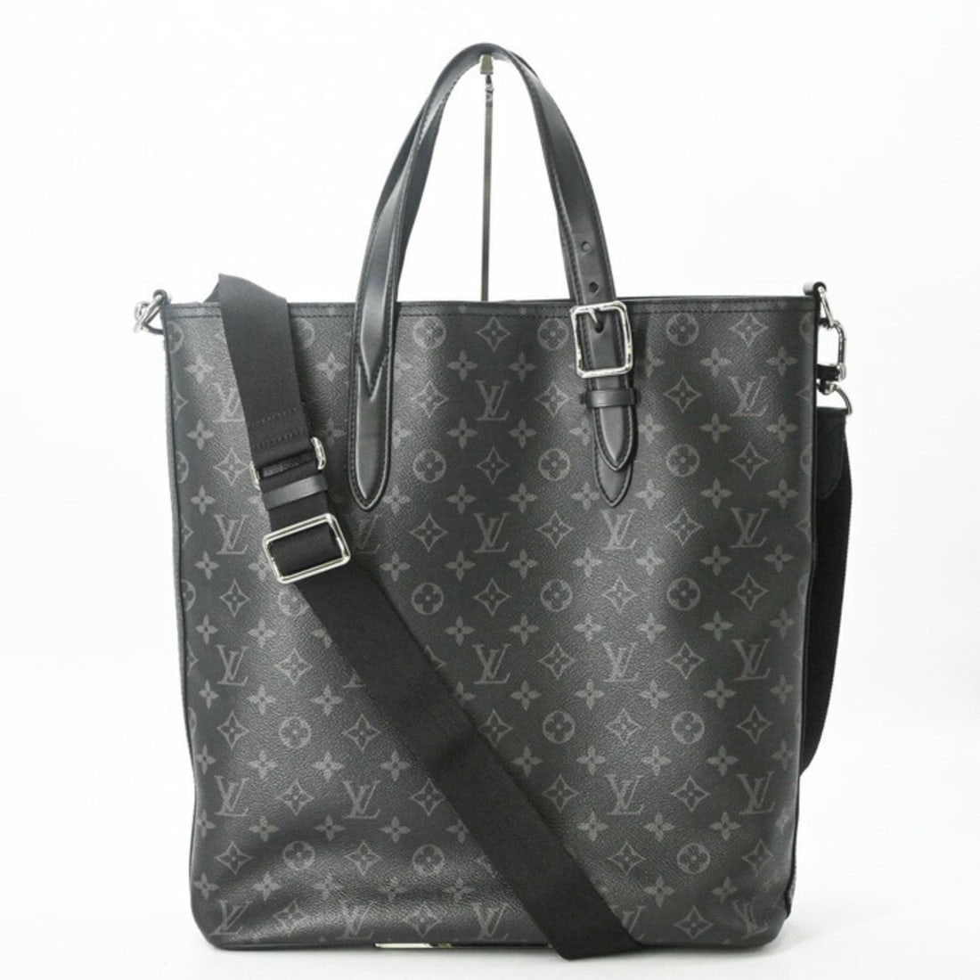 LOUIS VUITTON Apollo Tote Bag Monogram Eclipse Shoulder Black M43421 (1 of 20)