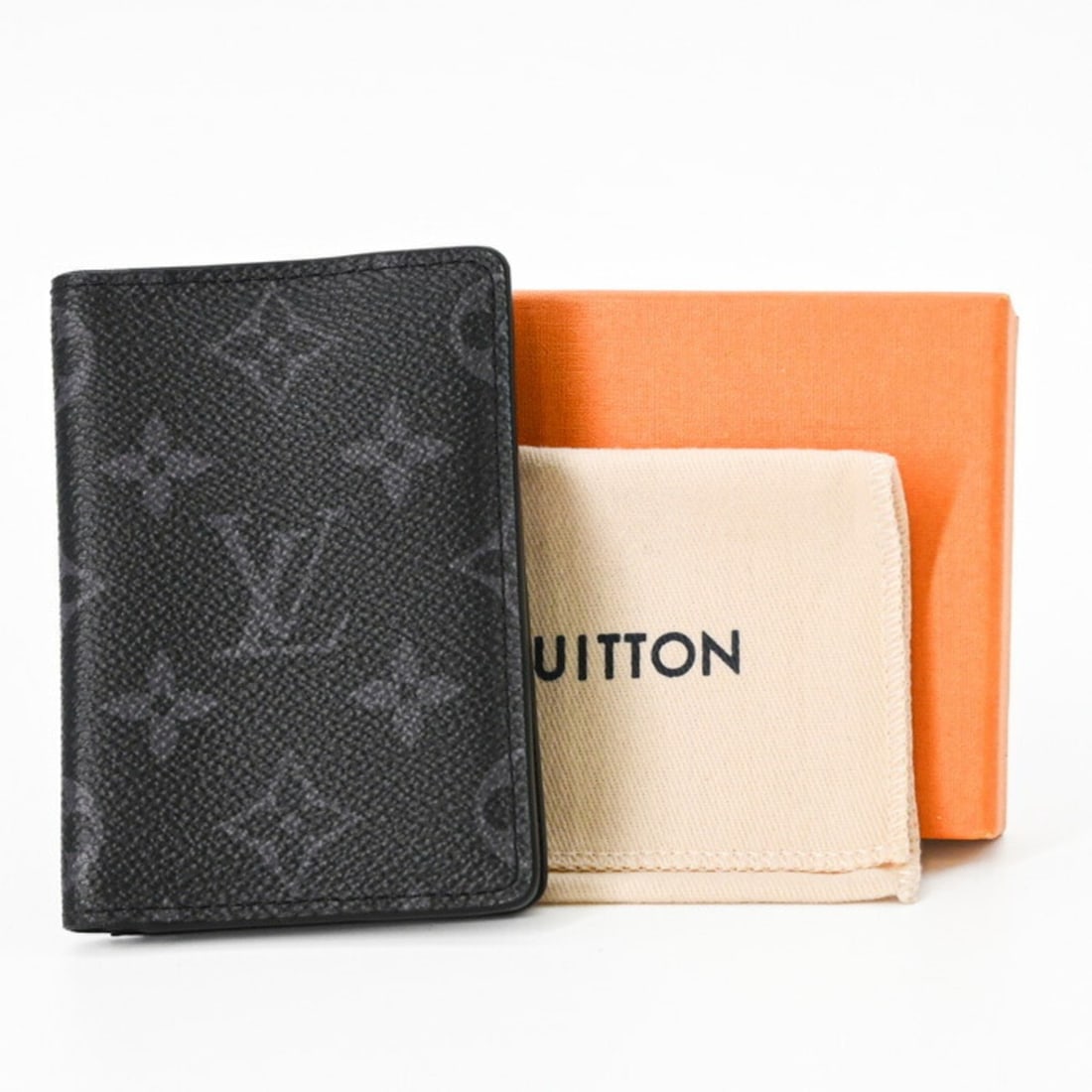 LOUIS VUITTON Louis Vuitton Monogram Eclipse Organizer de Poche Business Card Holder/Card Case Black (1 of 20)