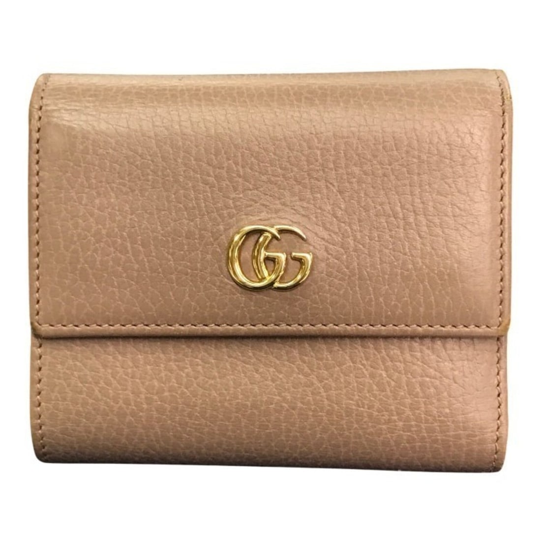 GUCCI GG Marmont Women's Tri-fold Leather Wallet, Beige, 546584: --- Catalog ---Category: SizeSize (HxWxD): 9.5cm x 11cm x 2cm / 3.74'' x 4.33'' x 0.78''Category: DesignType: Wallet (tri-fold)Color: BeigeGender: WomenMaterial: Leather Category: GeneralBrand: