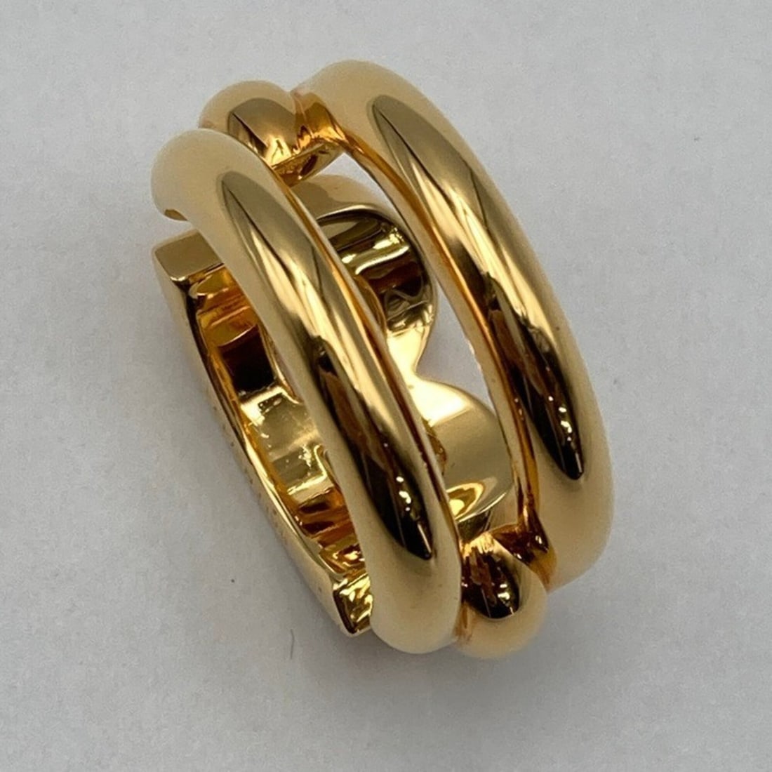 BALENCIAGA B CHAIN RING - 5