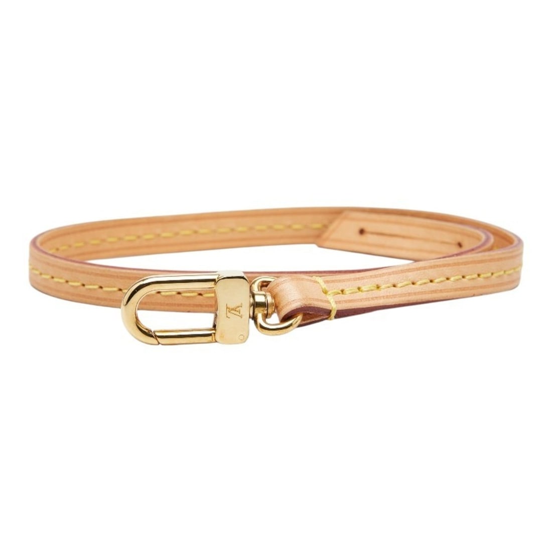 Louis Vuitton Pochette Accessoires Strap, Beige Leather, Plated, Women's LOUIS VUITTON: --- Catalog ---Category: DesignType: StrapColor: BeigeGender: WomenMaterial: LeatherCategory: GeneralBrand: Louis Vuitton--- Item List ---Section: ConditionRanking: Rank AB Used - Traces of usage, scr