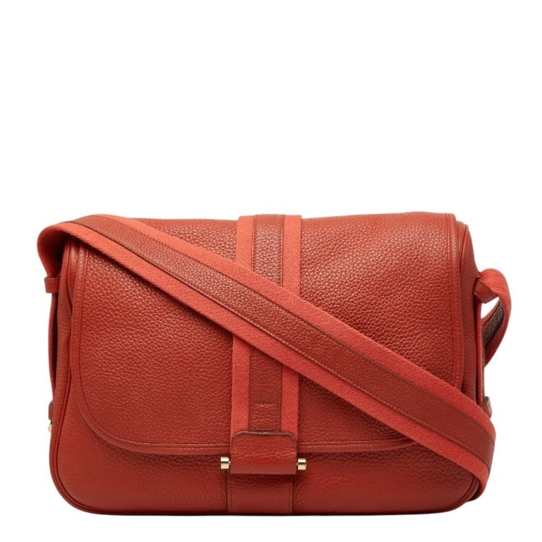 Hermes Bour Lang Crossbody Shoulder Bag, Rose Jaipur Orange, Taurillon Clemence Leather, Women's (1 of 19)