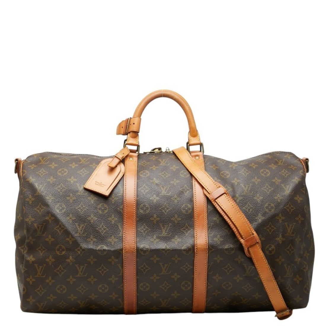 Louis Vuitton Monogram Keepall Bandoulière 55 Boston Bag Shoulder 2WAY M41414 Brown Leather Women's: --- Catalog ---Category: SizeSize (HxWxD): 30cm x 55cm x 25cm / 11.81'' x 21.65'' x 9.84''Category: DesignType: Boston bag, Shoulder bagColor: BrownGender: WomenMaterial: PVC , Leather Category: Gener