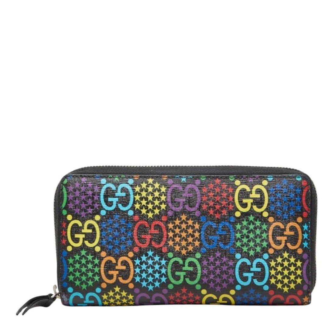 Gucci GG Psychedelic Round Zip Long Wallet 601079 Multicolor Leather Women's GUCCI: --- Catalog ---Category: SizeSize (HxWxD): 10cm x 19cm x 2.5cm / 3.93'' x 7.48'' x 0.98''Category: DesignType: Long wallet (bi-fold)Color: Multi-colorGender: WomenMaterial: PVC , Leather Category: Gen