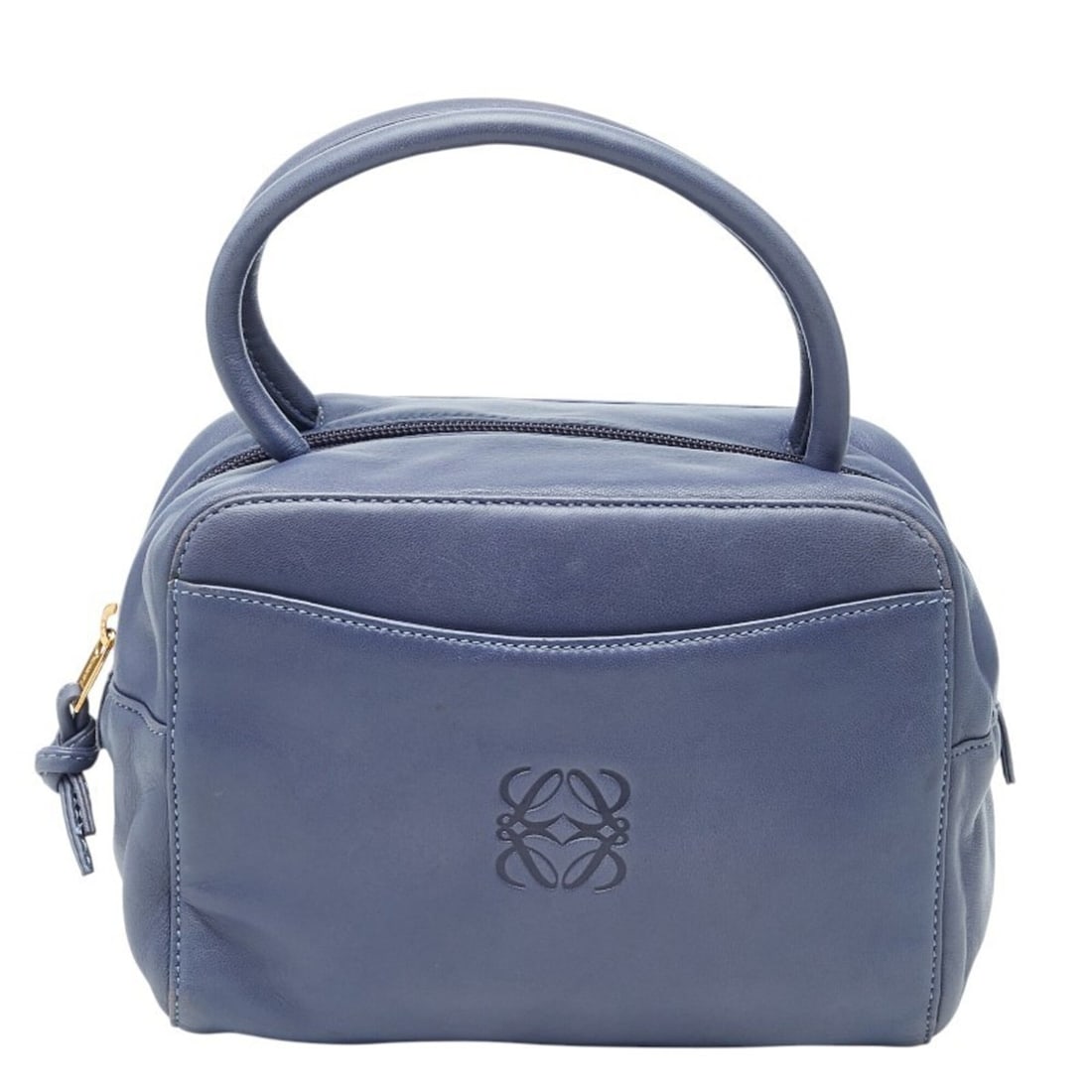 Loewe Anagram Handbag, Blue Leather, Women's LOEWE: --- Catalog ---Category: SizeSize (HxWxD): 14cm x 18cm x 10.5cm / 5.51'' x 7.08'' x 4.13''Category: DesignType: HandbagColor: BlueGender: WomenMaterial: Leather Category: GeneralBrand: Loewe--- Item L