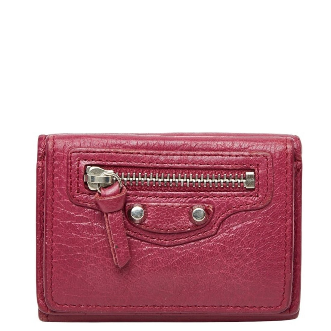 Balenciaga Classic Mini Wallet Tri-fold 477455 Pink Leather Women's BALENCIAGA: --- Catalog ---Category: SizeSize (HxWxD): 6.75cm x 9.45cm x 2.55cm / 2.65'' x 3.72'' x 1''Category: DesignType: Wallet (tri-fold)Color: PinkGender: WomenMaterial: Leather Category: GeneralMPN: 477455