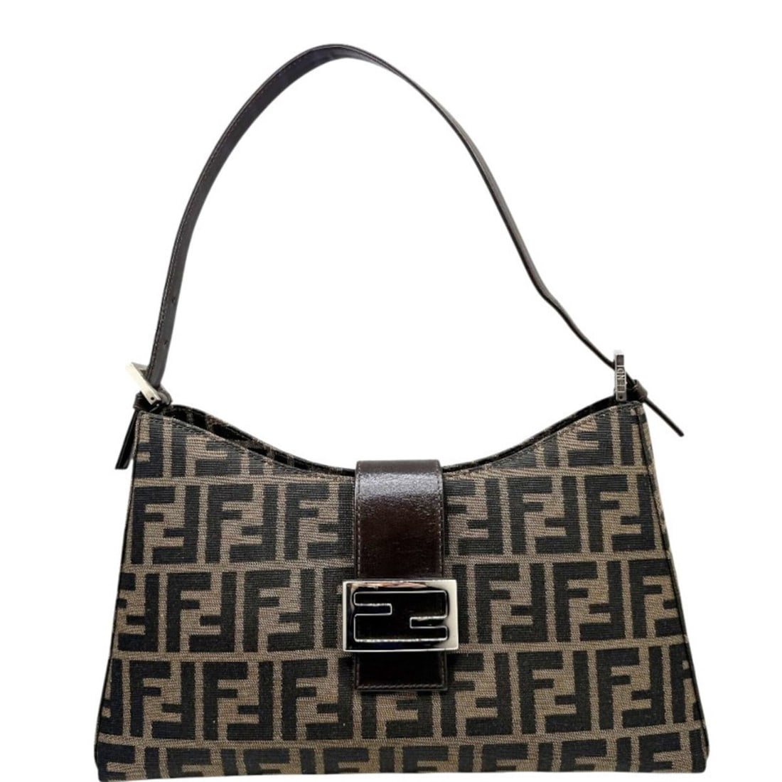 FENDI Mamma Bucket Zucca Brown FF Canvas Women's Bag: --- Catalog ---Category: SizeSize (HxWxD): 16cm x 32cm x 12cm / 6.29'' x 12.59'' x 4.72''Strap Length: 50cm / 19.68''Category: DesignType: Shoulder bagColor: BrownGender: WomenMaterial: Canvas , Leath