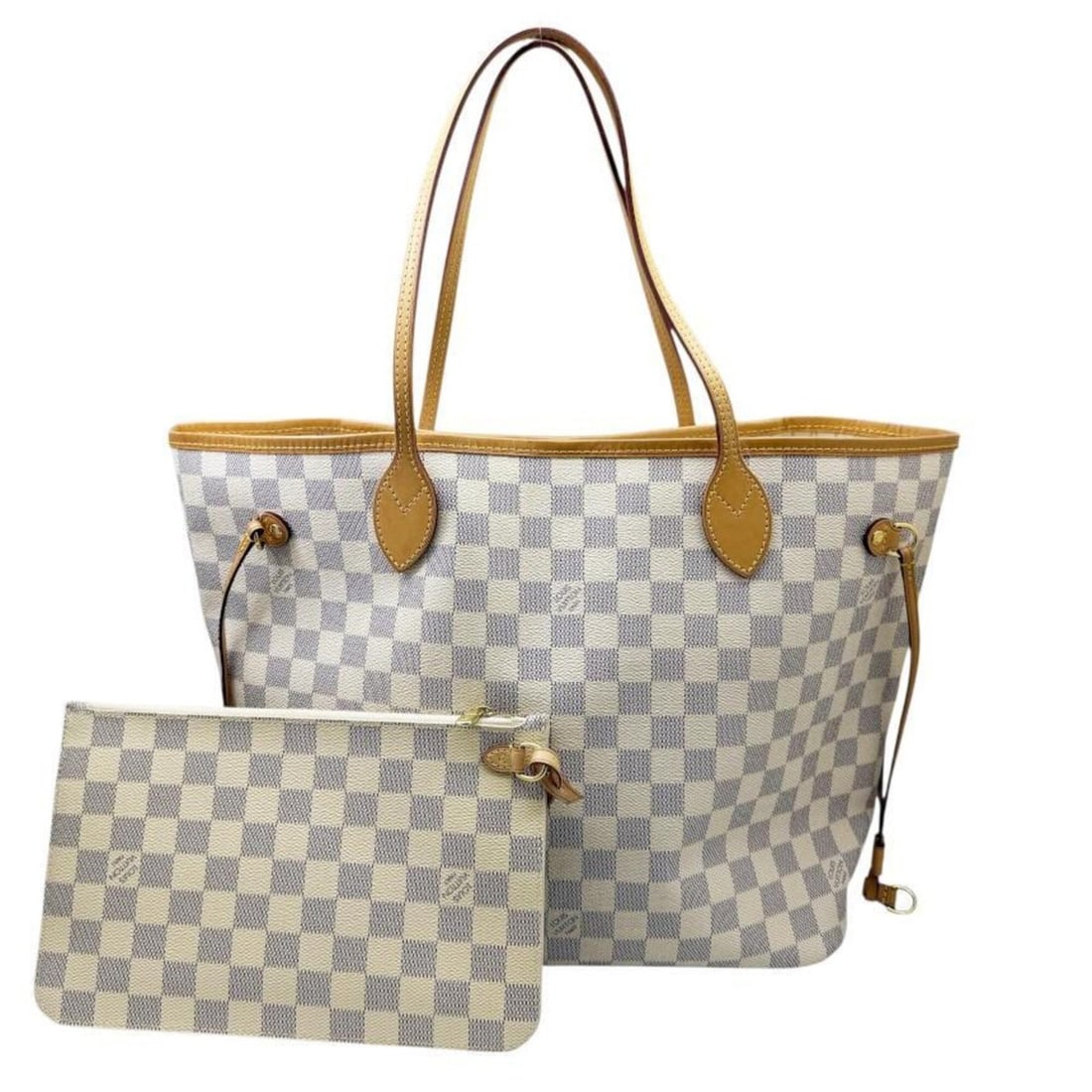LOUIS VUITTON Damier Azur Neverfull MM N4136 Shoulder Bag Tote White Men's Women's: --- Catalog ---Category: SizeSize (HxWxD): 29cm x 32cm x 17cm / 11.41'' x 12.59'' x 6.69''Handle Length: 48cm / 18.89''Category: DesignType: Shoulder bag, Tote bagColor: WhiteGender: Men,WomenMaterial