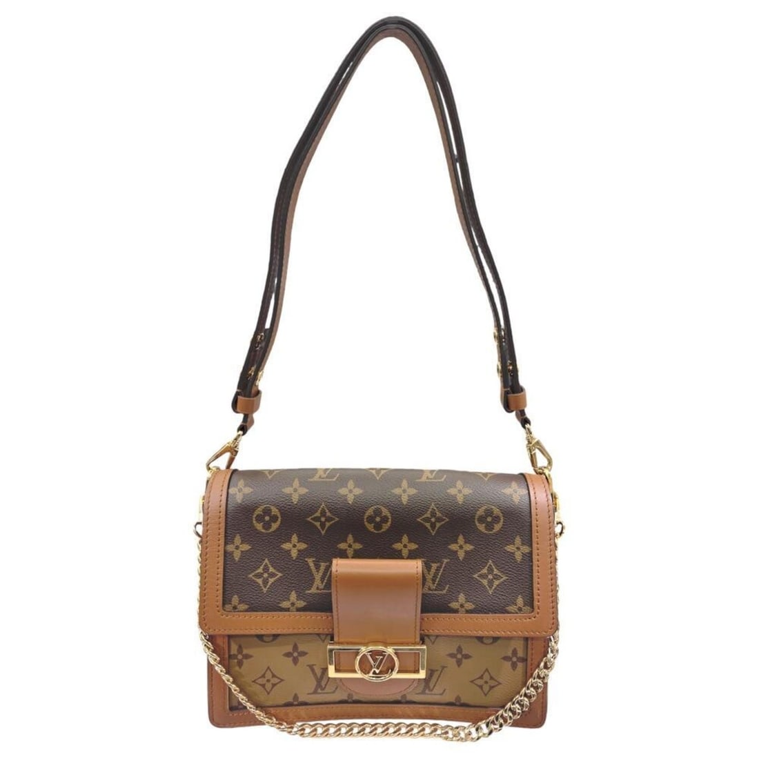 LOUIS VUITTON Louis Vuitton Dauphine MM M44391 Monogram Shoulder Bag for Women Reverse (1 of 16)