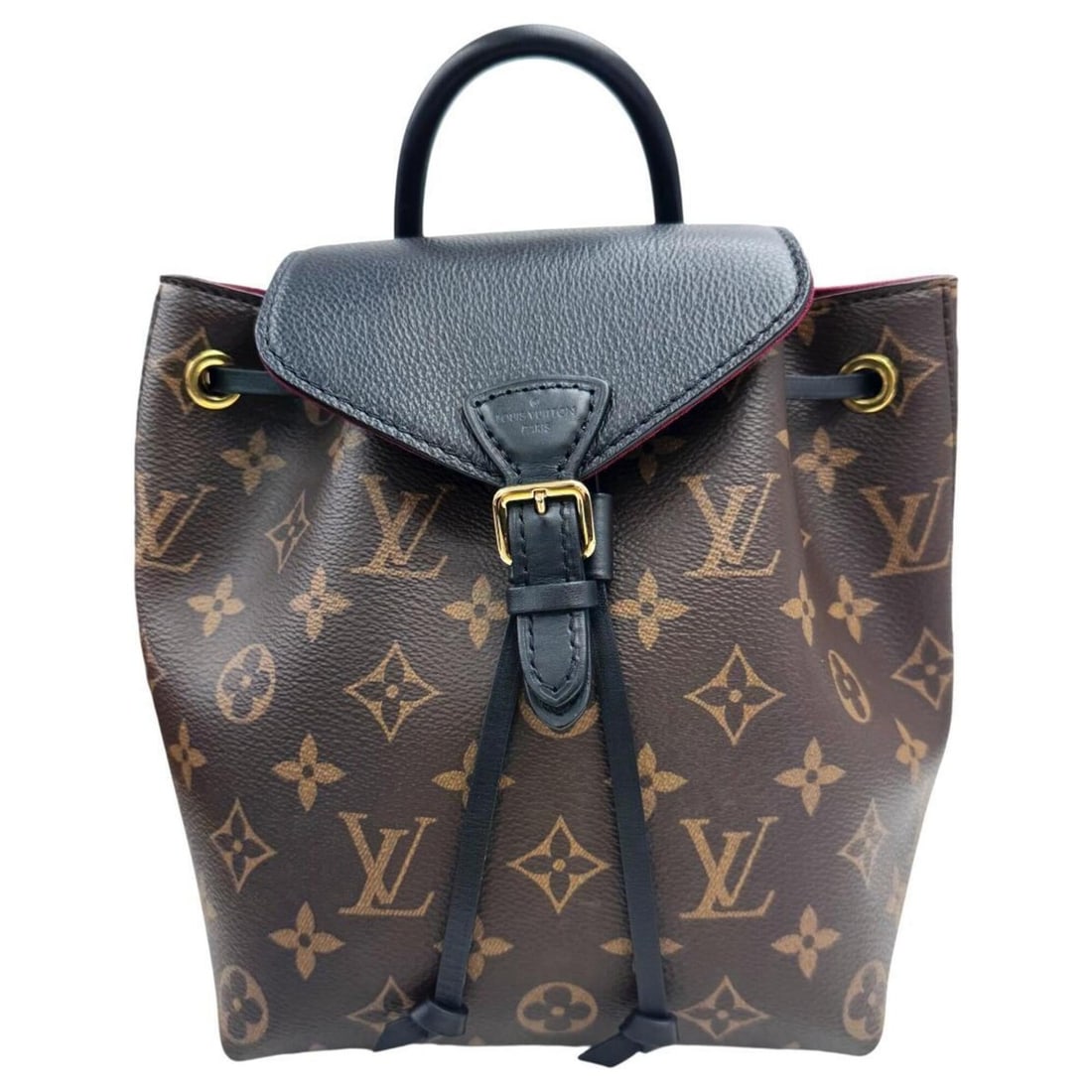 LOUIS VUITTON Montsouris NMBB M45516 Monogram Leather Backpack Noir (1 of 16)