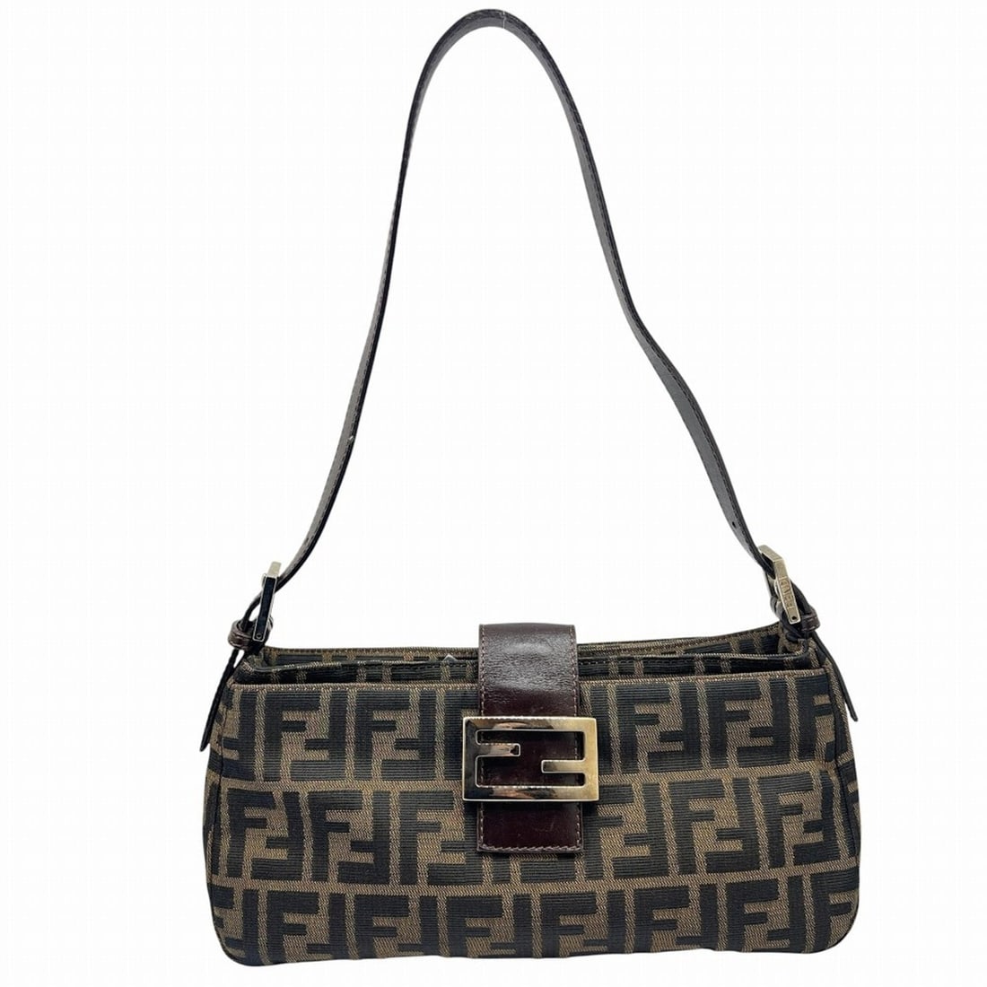 FENDI Zucca Mamma Bucket Shoulder Bag Handbag for Women: --- Catalog ---Category: SizeSize (HxWxD): 13cm x 27cm x 7cm / 5.11'' x 10.62'' x 2.75''Category: DesignType: Handbag, Shoulder bagColor: BrownGender: WomenMaterial: Canvas , Leather Category: General