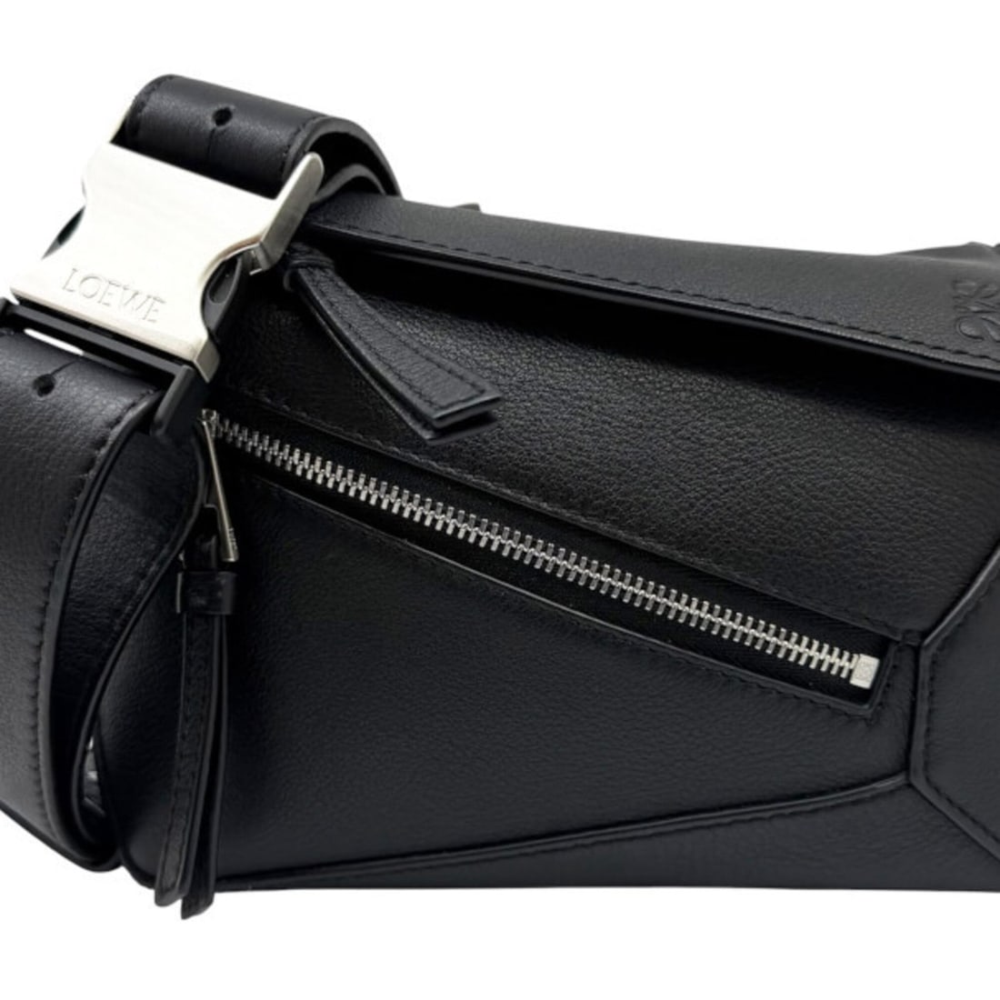 LOEWE Puzzle Bum Bag Mini Leather Black Body for Men and Women (1 of 13)