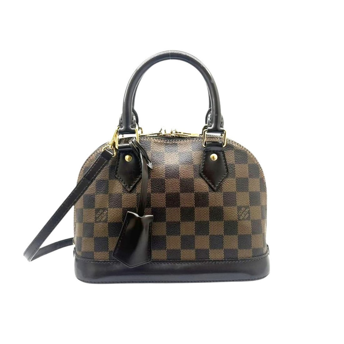 LOUIS VUITTON Damier Alma BB N41211 Ebene Shoulder Bag Handbag Brown Women's (1 of 20)