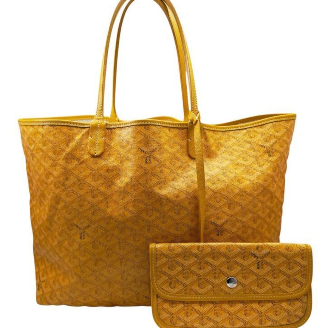 GOYARD Saint Louis PM Yellow Tote Bag Shoulder for Men and Women, Coated Canvas Leather: --- Catalog ---Category: SizeSize (HxWxD): 27.5cm x 46cm x 14cm / 10.82'' x 18.11'' x 5.51''Handle Length: 42cm / 16.53''Category: DesignType: Shoulder bag, Tote bagColor: YellowGender: Men,WomenMater