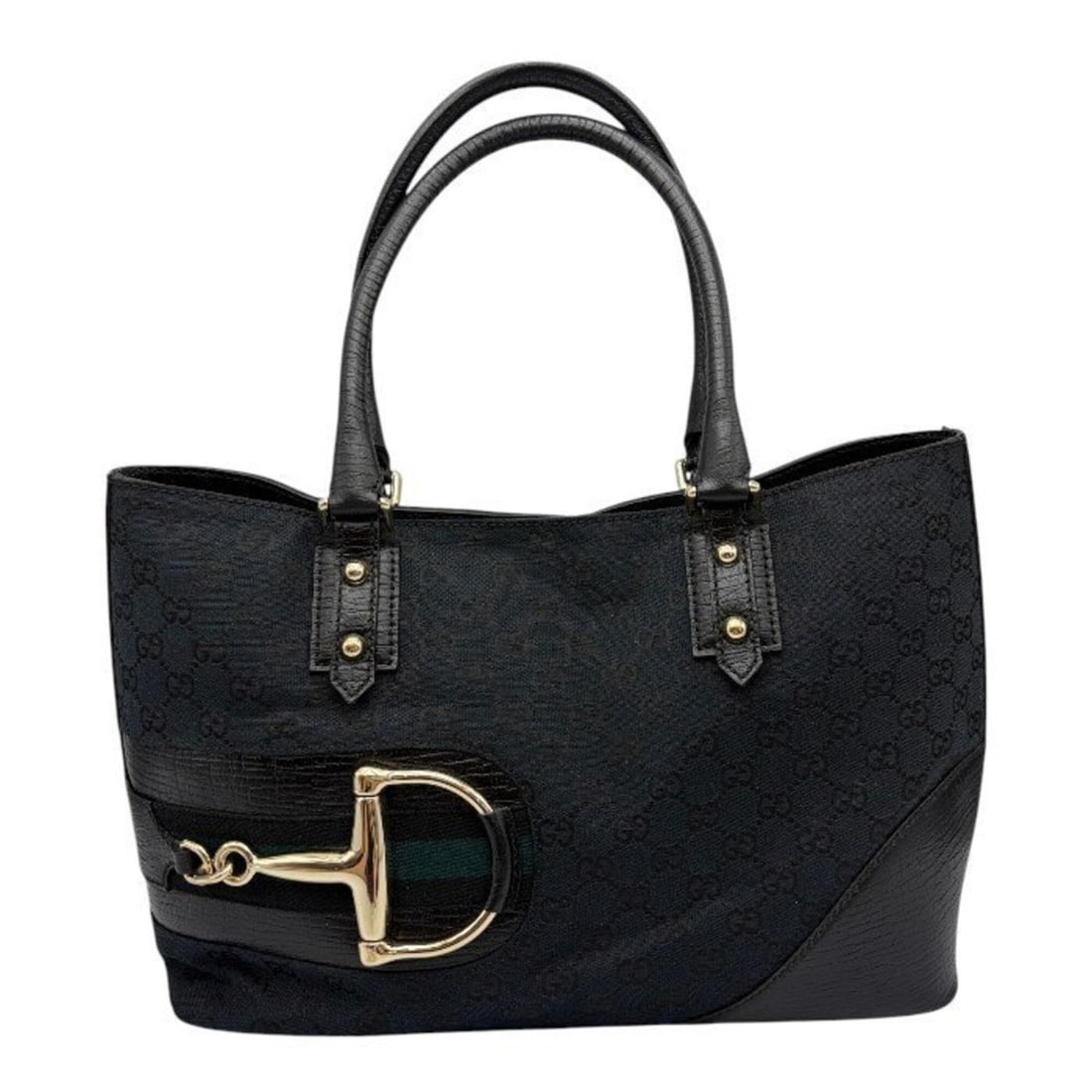 GUCCI handbag for women, Sherry line, GG, black, 137385: --- Catalog ---Category: SizeSize (HxWxD): 25cm x 36cm / 9.84'' x 14.17''Category: DesignType: HandbagColor: Black, Green, NavyGender: WomenMaterial: Leather , Canvas Category: GeneralLine: Sherry