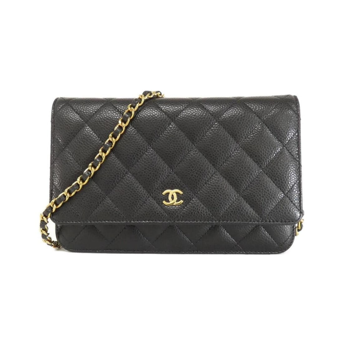 Chanel Timeless Classic Line AP0250 Wallet Chain: --- Catalog ---Category: SizeSize (HxWxD): 12cm x 19cm x 4cm / 4.72'' x 7.48'' x 1.57''Category: DesignType: Chain/Shoulder walletColor: BlackGender: WomenMaterial: Grained Calfskin Category: