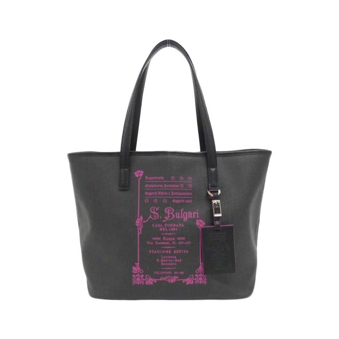 Bvlgari 32268 handbag: --- Catalog ---Category: SizeSize (HxWxD): 28cm x 30cm x 16cm / 11.02'' x 11.81'' x 6.29''Category: DesignType: HandbagColor: BlackGender: WomenMaterial: Coated canvas Category: GeneralMPN: 32268Brand