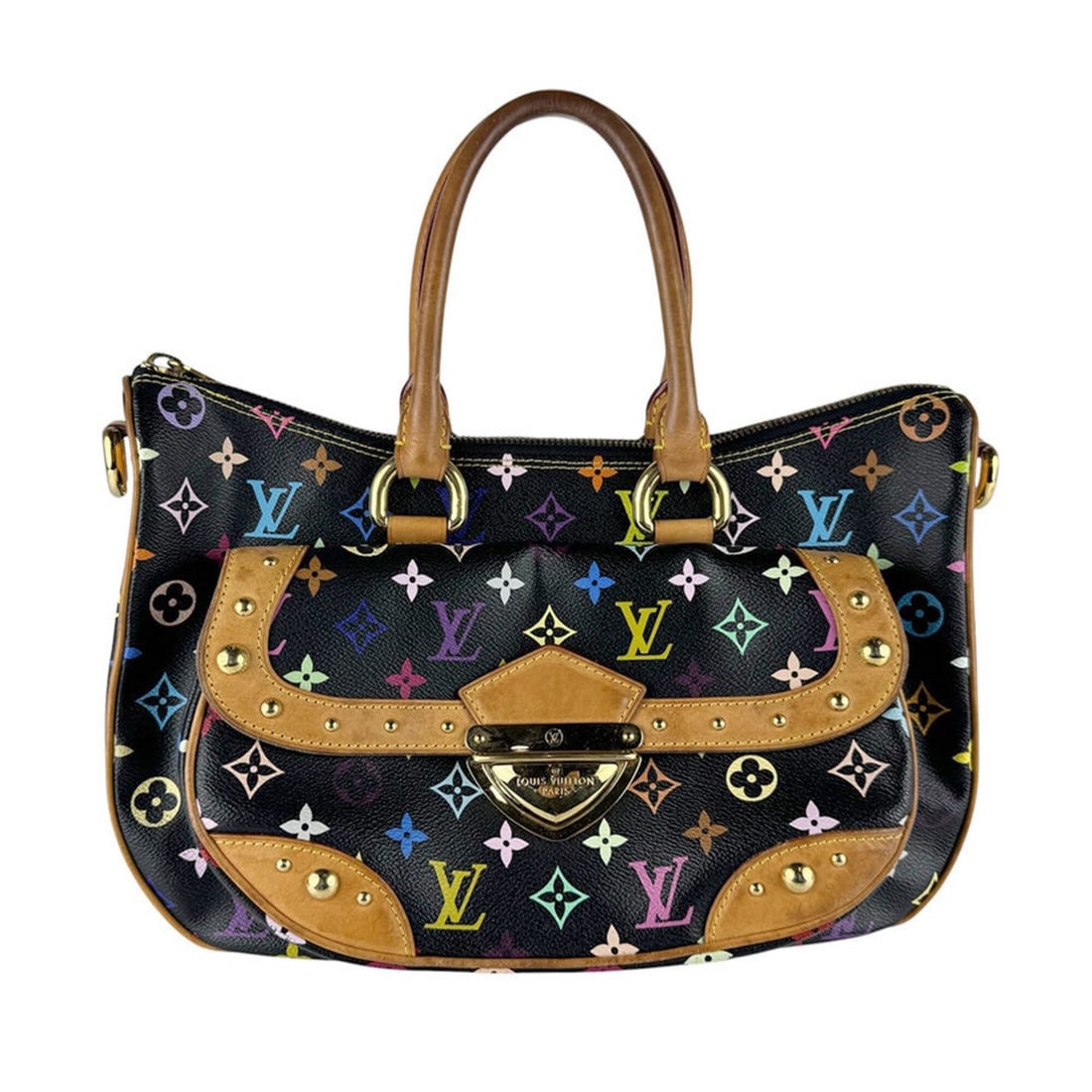 Louis Vuitton LOUIS VUITTON Shoulder Bag Handbag Monogram Multicolor Rita Noir Women's z9866 (1 of 14)