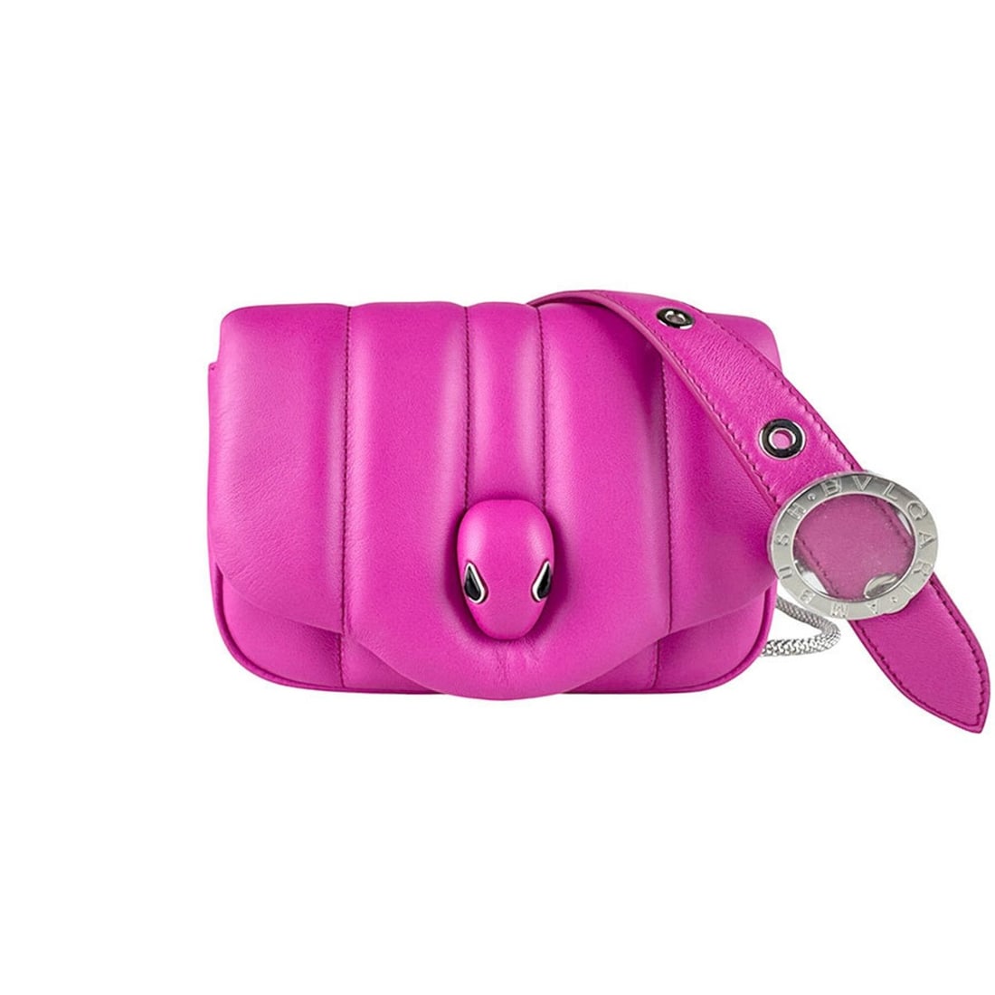 BVLGARI Shoulder Bag Waist Serpenti AMBUSH Leather Magenta Women's z9851 (1 of 14)
