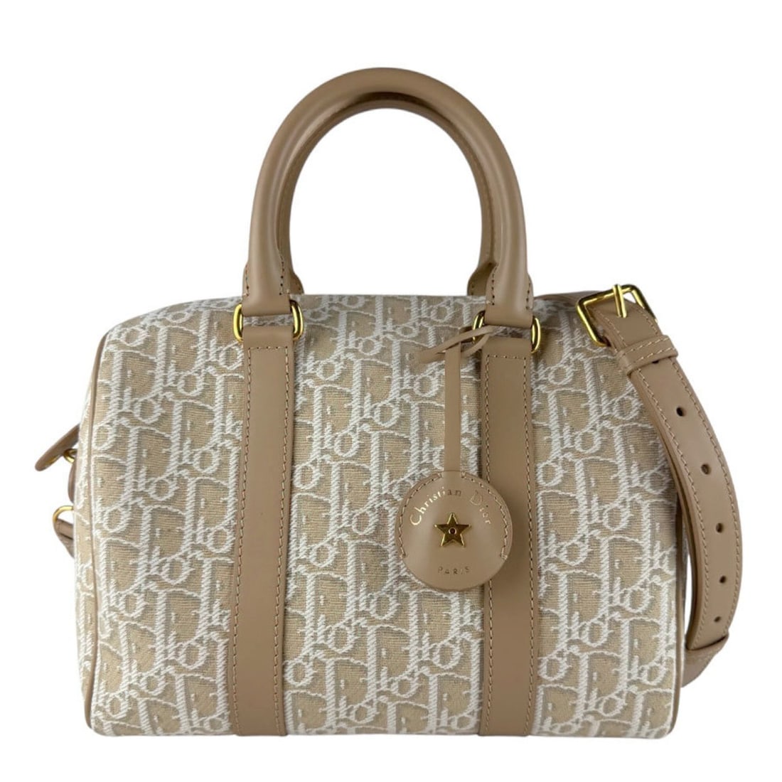 Christian Dior shoulder bag/handbag, Trotter pattern, canvas and leather, beige, women's, z9867: --- Catalog ---Category: SizeSize (HxWxD): 18cm x 25cm x 14.5cm / 7.08'' x 9.84'' x 5.7''Category: DesignType: Handbag, Shoulder bagColor: BeigeGender: WomenMaterial: Canvas , Leather Category: Genera