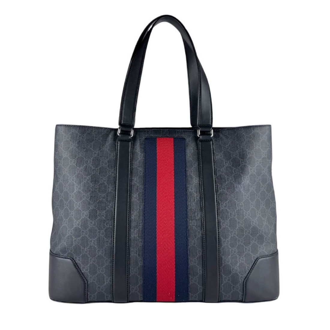 Gucci GUCCI Handbag GG Supreme Canvas Black Men's 495560 z9879: --- Catalog ---Category: SizeSize (HxWxD): 32cm x 44cm x 14.5cm / 12.59'' x 17.32'' x 5.7''Category: DesignType: HandbagColor: BlackGender: MenMaterial: GG Supreme Category: GeneralMPN: 495560Brand: