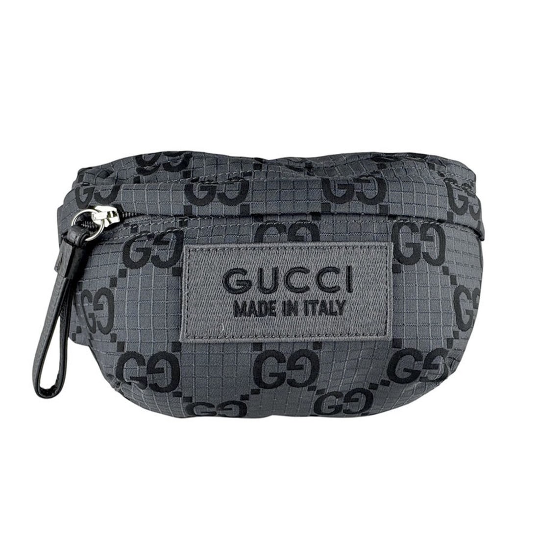 Gucci GUCCI Waist Bag Body GG Pattern Nylon Canvas Gray Men's 767984 z9862: --- Catalog ---Category: SizeSize (HxWxD): 13cm x 16cm x 4cm / 5.11'' x 6.29'' x 1.57''Category: DesignType: Fanny packColor: GrayGender: MenMaterial: Nylon canvas Category: GeneralBrand: