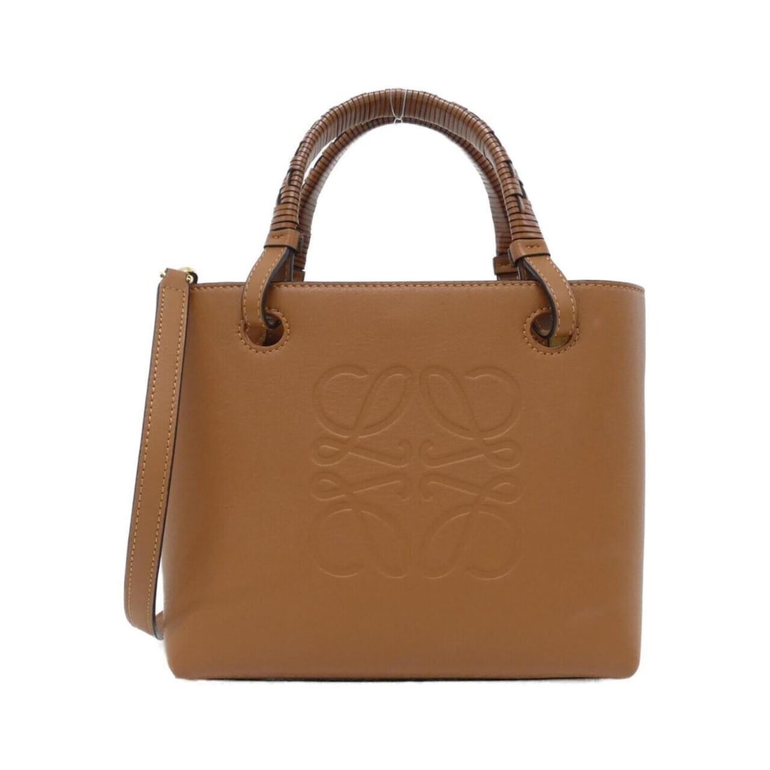 Loewe Anagram Mini Tote A717S74X02 Handbag: --- Catalog ---Category: SizeSize (HxWxD): 19cm x 22cm x 8cm / 7.48'' x 8.66'' x 3.14''Category: DesignType: HandbagColor: BrownGender: WomenMaterial: Leather Leather/Fur Type: CalfskinCategory: Gener