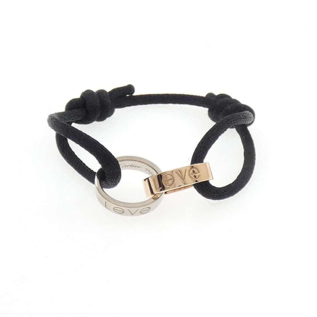 Cartier Love Bracelet Charity: --- Catalog ---Category: DesignType: Charm braceletColor: Pink gold, White goldGender: WomenMaterial: Pink gold (18K), White gold (18K)Category: GeneralBrand: Cartier--- Item List ---Section: