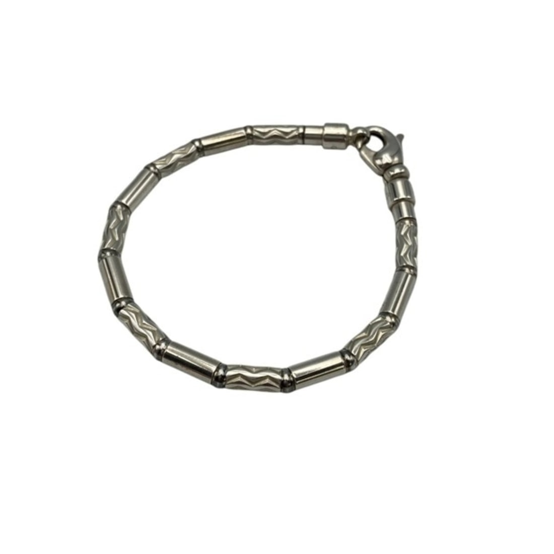 TIFFANY&Co. Tiffany Aztec Zigzag Bracelet SV925: --- Catalog ---Category: SizeLength: 18cm / 7.08''Category: DesignType: Charm braceletColor: SilverGender: Women,MenMaterial: Silver 925Category: GeneralBrand: TiffanyCountry of Origin: Germany---