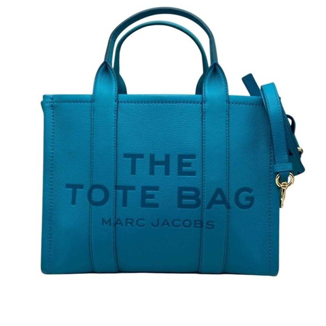 MARC JACOBS The Leather Tote Bag Medium: --- Catalog ---Category: SizeSize (HxWxD): 26cm x 33cm x 16cm / 10.23'' x 12.99'' x 6.29''Category: DesignType: Tote bagColor: BlueGender: WomenMaterial: Leather Category: GeneralBrand: Marc