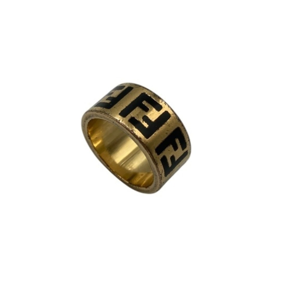 FENDI Forever Fendi Ring for Women: --- Catalog ---Category: SizeJP Size: 14US Size: 7Category: DesignType: Band ringColor: Black, GoldGender: WomenMaterial: BrassCategory: GeneralBrand: FendiCountry of Origin: Italy--- Item List
