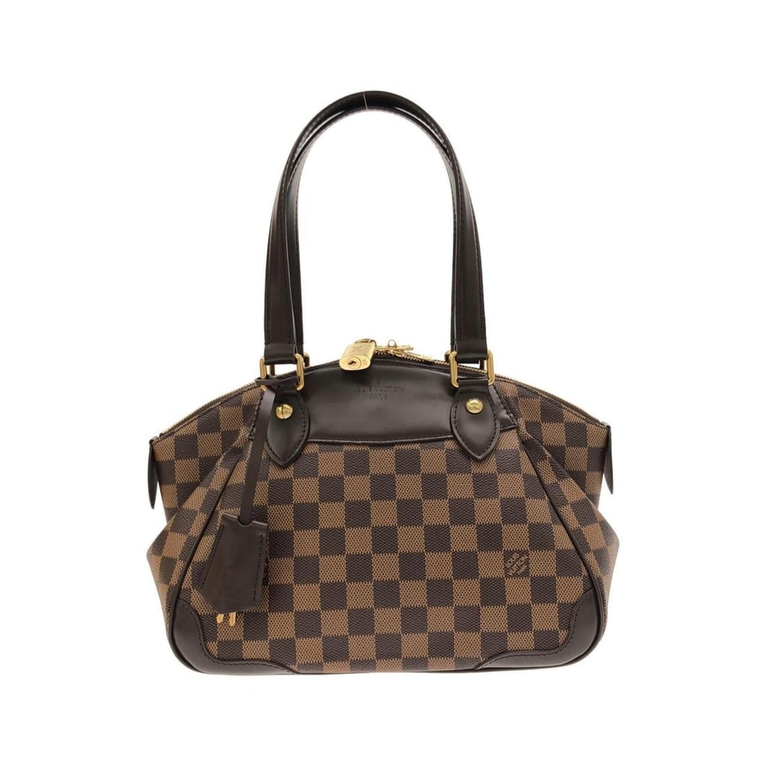 Louis Vuitton Damier Verona PM N41117 Handbag: --- Catalog ---Category: SizeWeight: 660g / 1.45lb.Size (HxWxD): 22cm x 33cm x 16cm / 8.66'' x 12.99'' x 6.29''Handle Length: 46cm / 18.11''Category: DesignType: HandbagColor: EbeneGender: