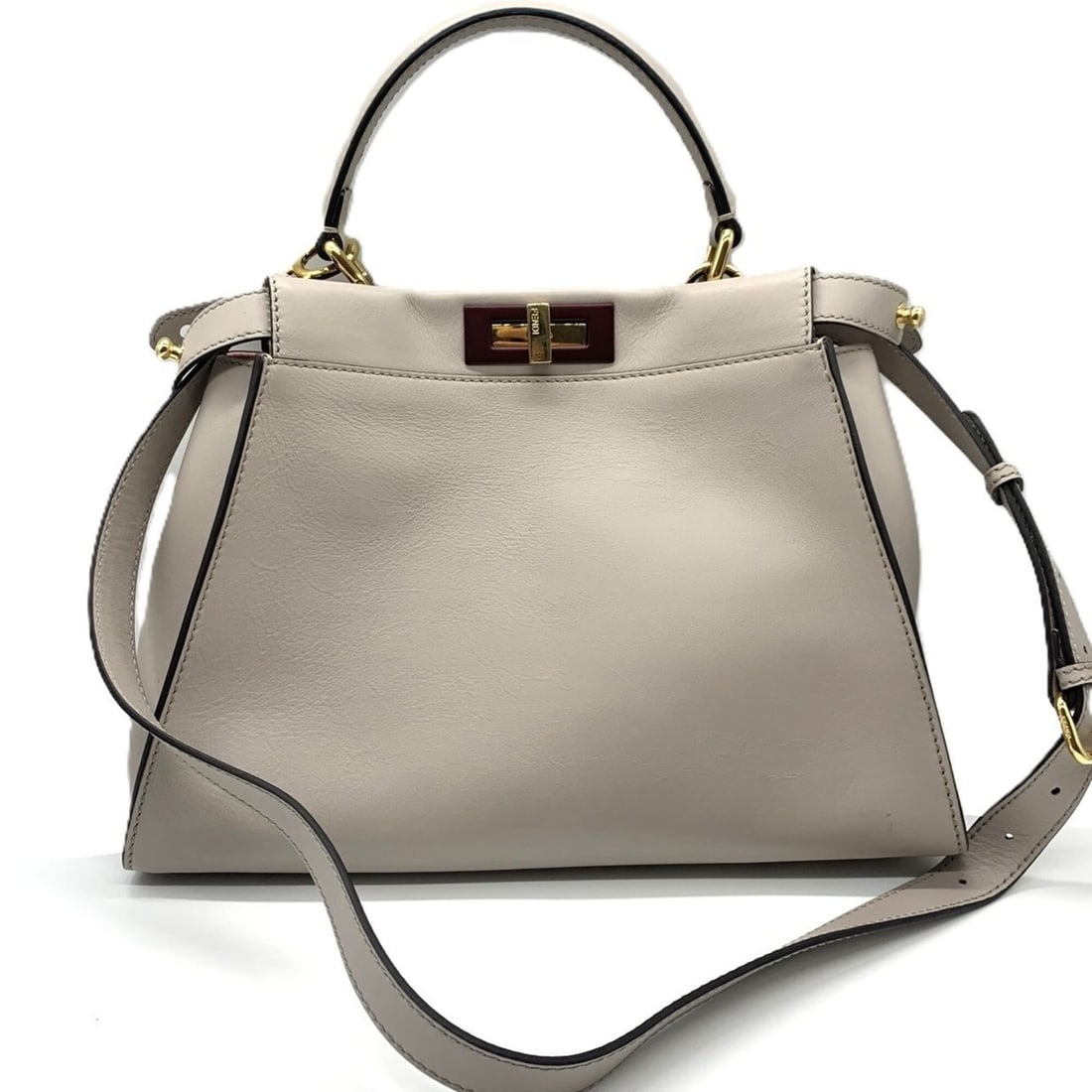Fendi Peekaboo Iconic Model Medium 2-Way Bag Leather FENDI (1 of 15)
