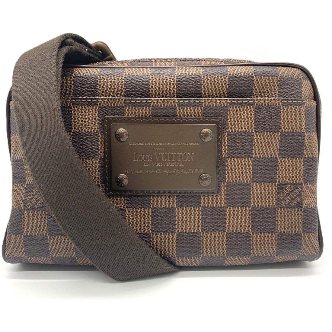 Louis Vuitton Damier Bum Bag Brooklyn Body Waist Pouch Dark Brown N41101 LOUIS VUITTON (1 of 13)