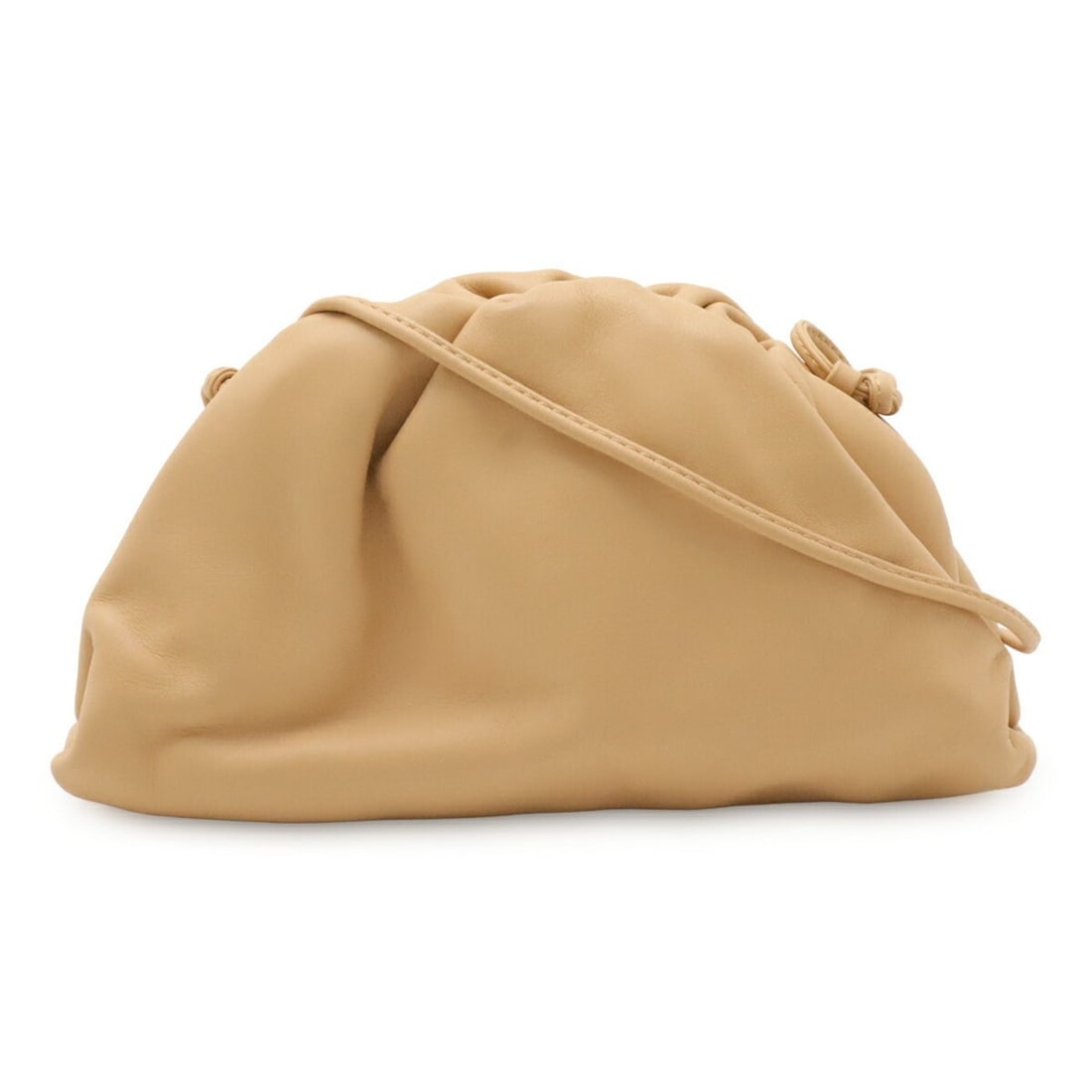 BOTTEGA VENETA The Handbag Pouch 20 Shoulder Bag Pochette Clutch Leather Beige 585852: --- Catalog ---Category: SizeSize (HxWxD): 12.5cm x 22cm x 5cm / 4.92'' x 8.66'' x 1.96''Category: DesignType: Clutch bag, Pochette, Shoulder bagColor: BeigeGender: WomenMaterial: Leather Category:
