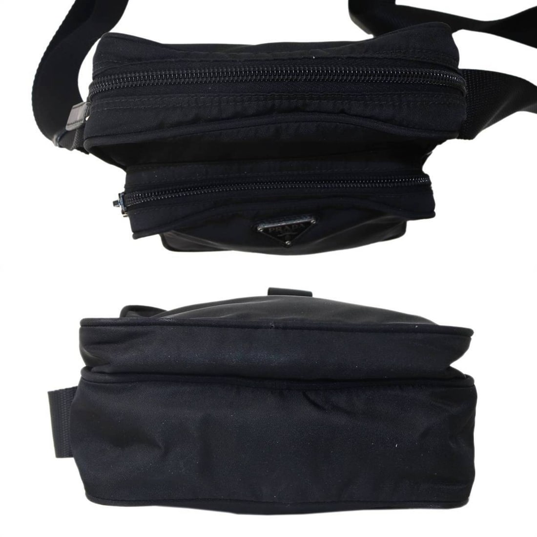 PRADA Nylon Shoulder Bag, Black - 5
