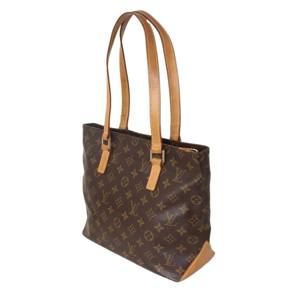 LOUIS VUITTON Cabas Piano Tote Bag, Monogram, M51148 DU1002: --- Catalog ---Category: SizeSize (HxWxD): 23cm x 28cm x 12cm / 9.05'' x 11.02'' x 4.72''Category: DesignType: Tote bagColor: Brown, MonogramGender: WomenCategory: GeneralBrand: Louis Vuitton--- Item